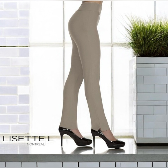 Lisette L Montreal, Style #805, Slim Full Length Pant, Size 16, Tan - Picture 1 of 10